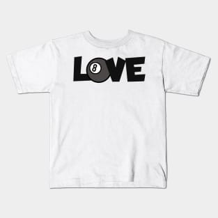 Billiard love Kids T-Shirt